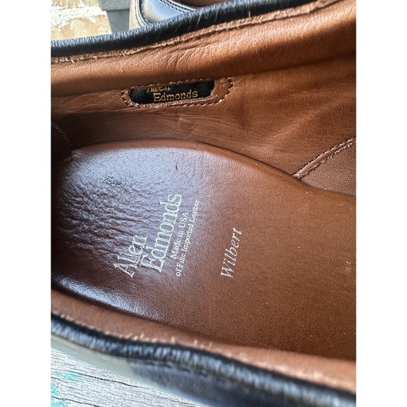 Allen Edmonds Wilbert Comfort Shoe Men's 10D Black Leather 1931 With Box w Bag - Picture 11 of 12
